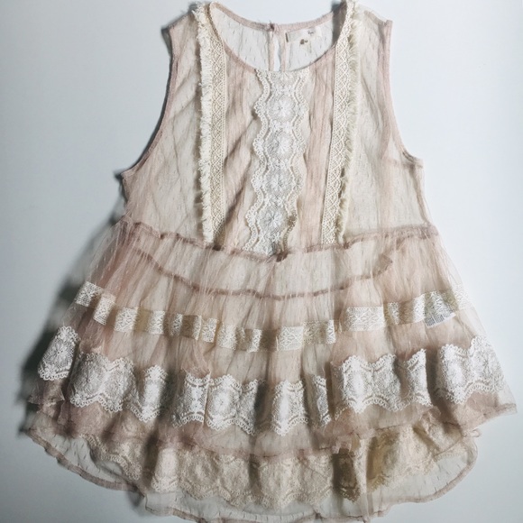 Anthropologie Tops - Anthropologie vintage lace pull over tank by RYU